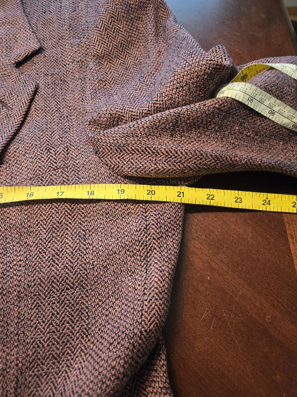 Bachrach Rust-Tone Herringbone Sport Coat Blazer Pure Silk